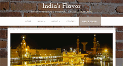 Desktop Screenshot of indiasflavor.com