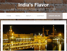 Tablet Screenshot of indiasflavor.com